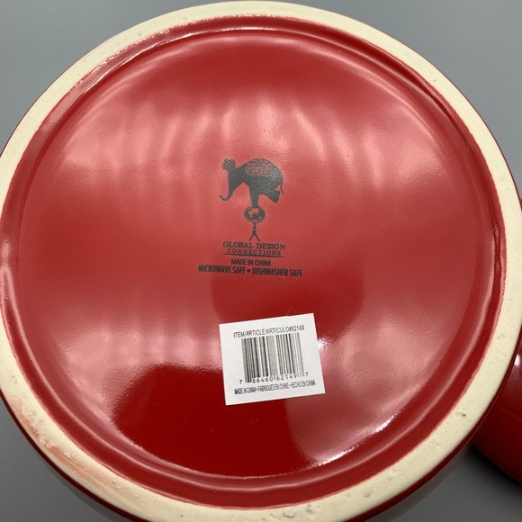 NIB Global Design Connections Red Santa Suit Cookie Jar in Box - Picture 9 of 11